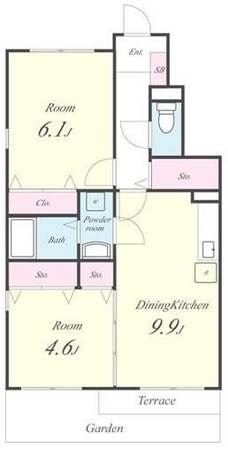 クレベールの物件間取画像